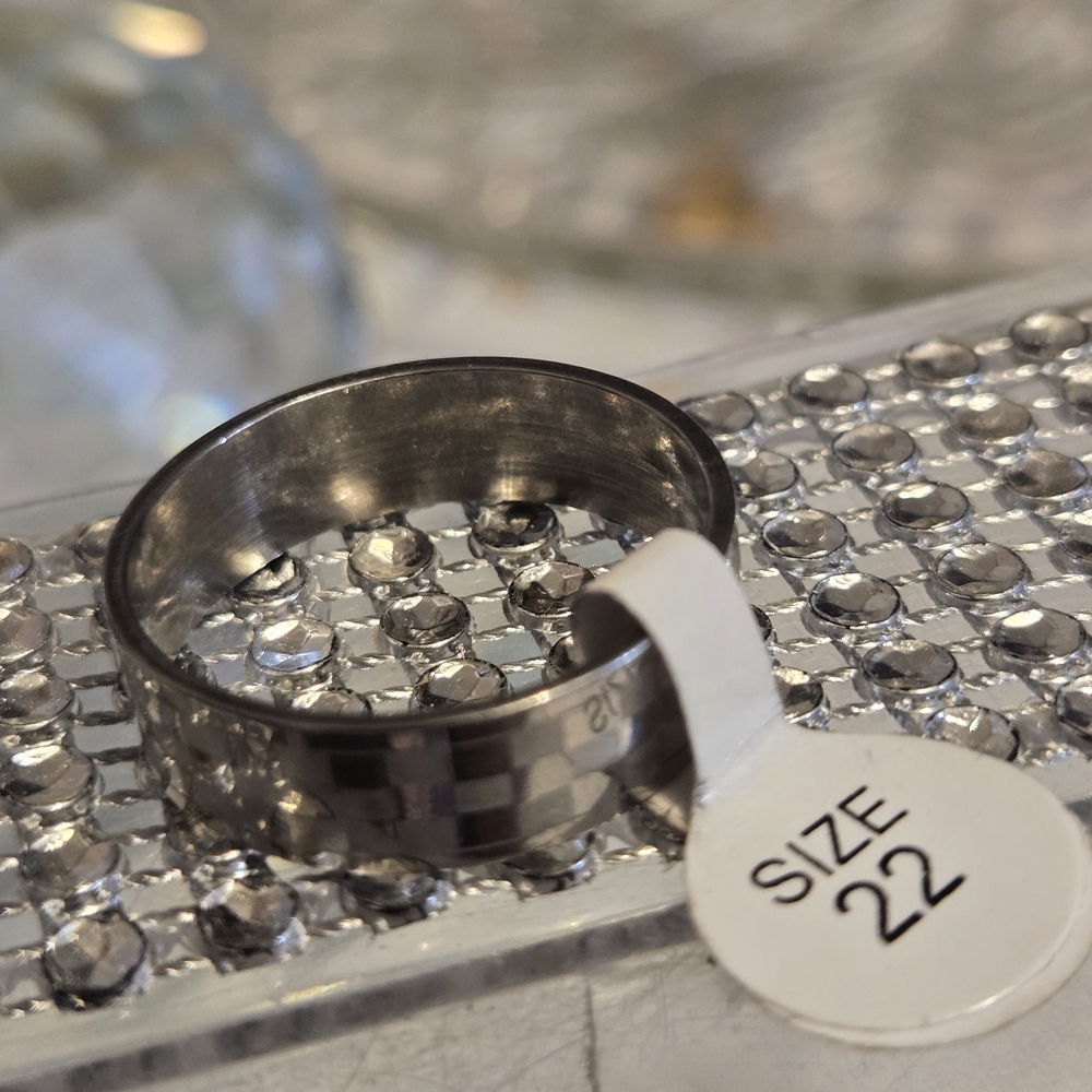 Silver Ring Size 22